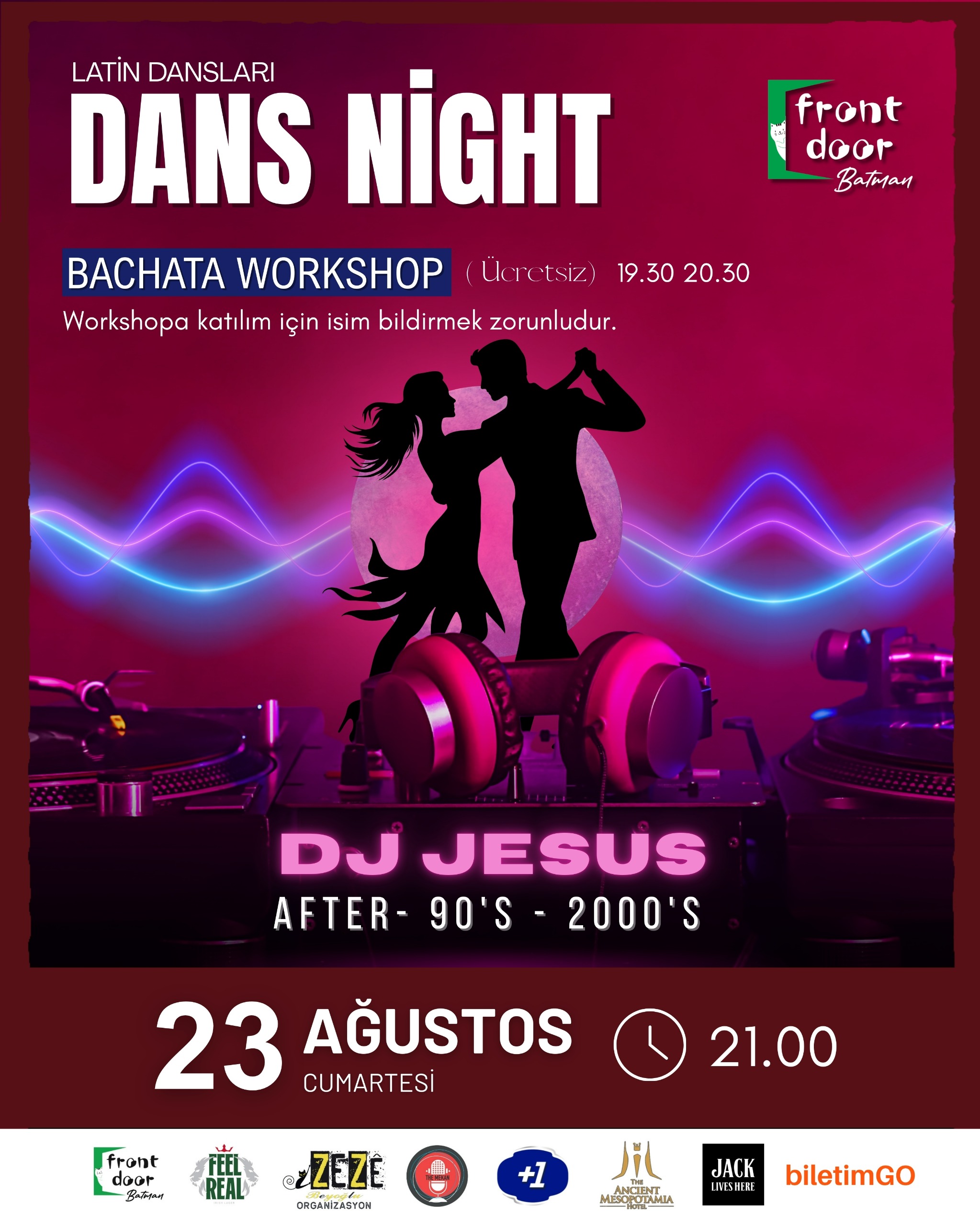 Dans Night &workshop+Dj Performans