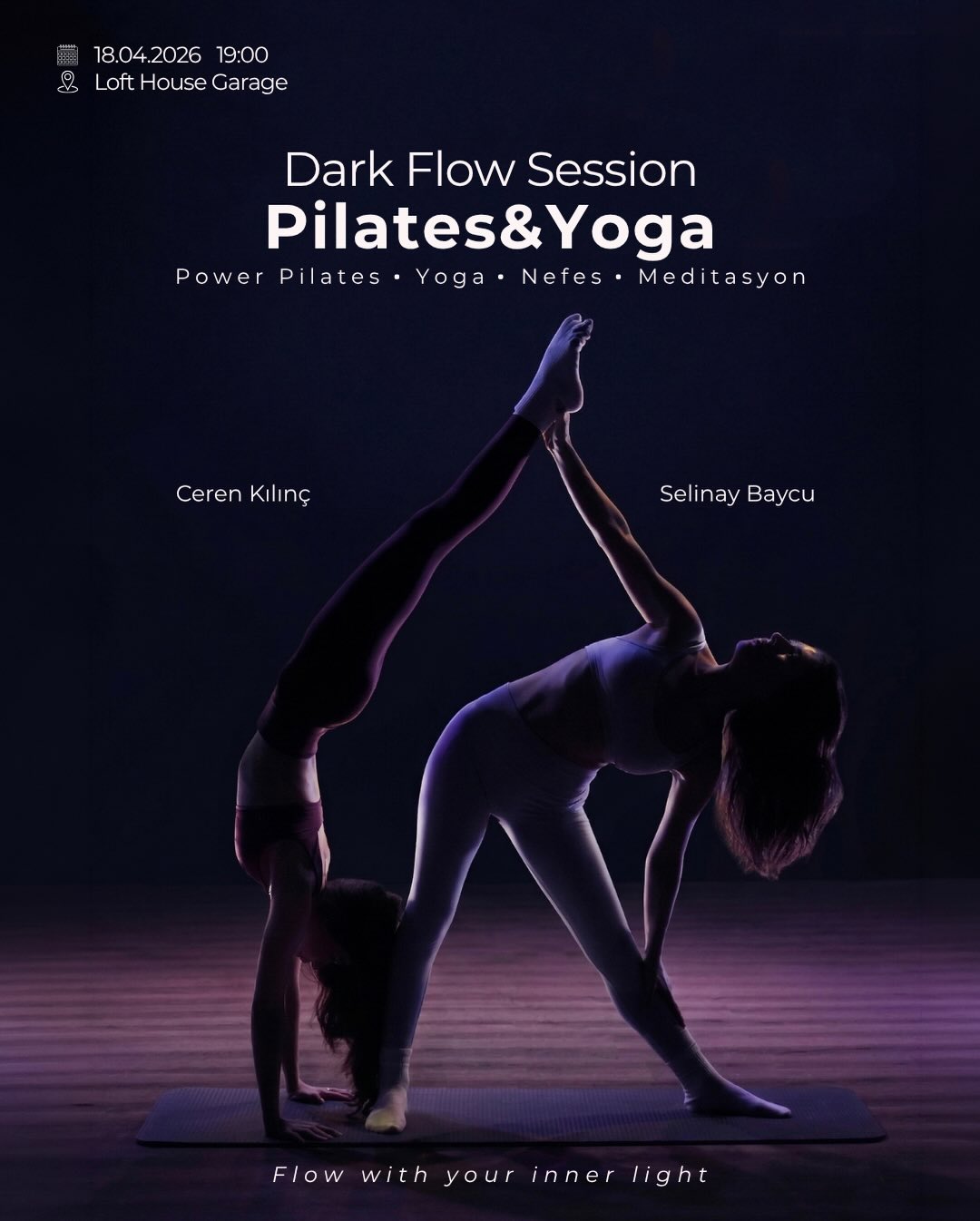 Dark Flow Session: Pilates & Yoga