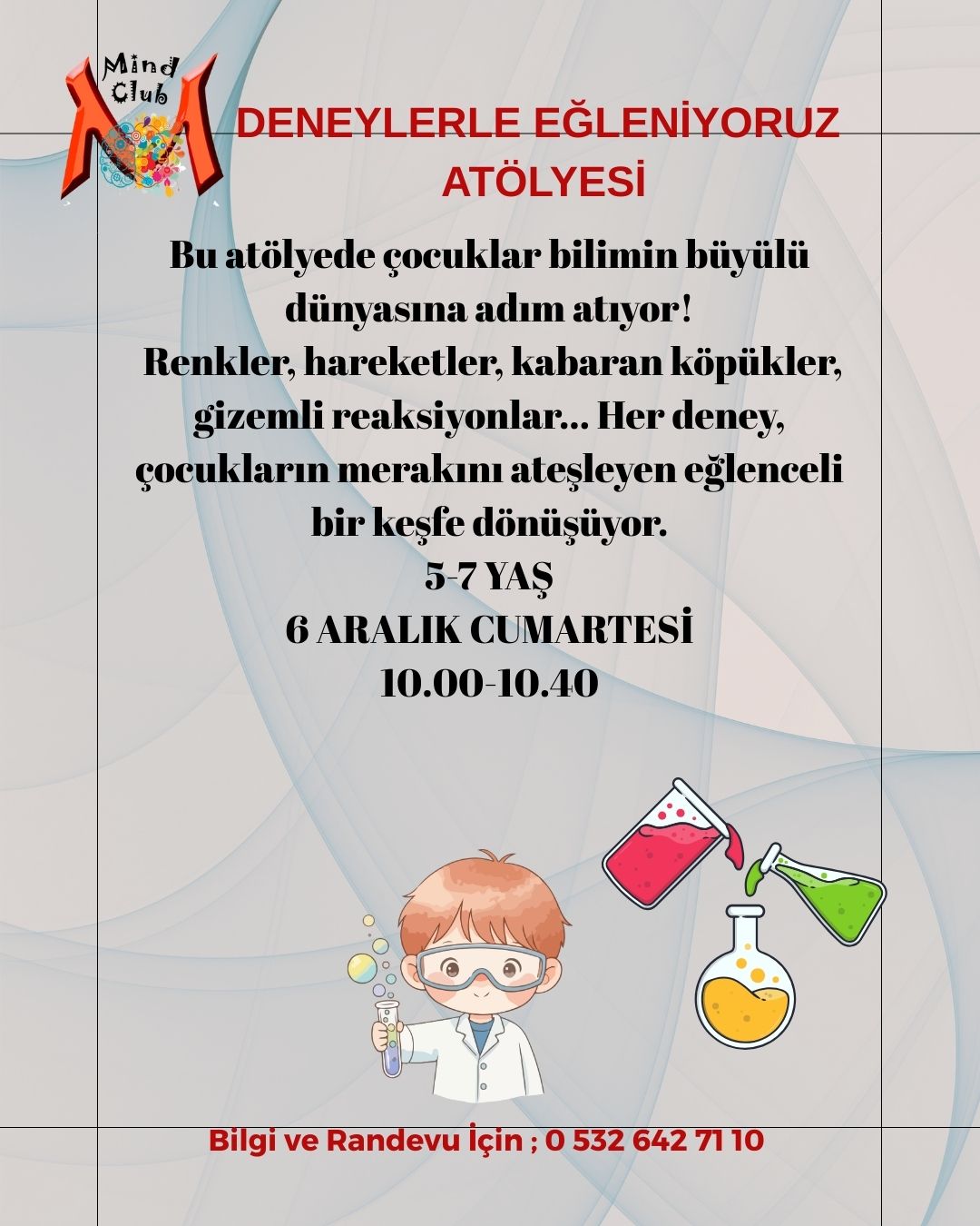 Deneylerle Eğleniyoruz Atölyesi