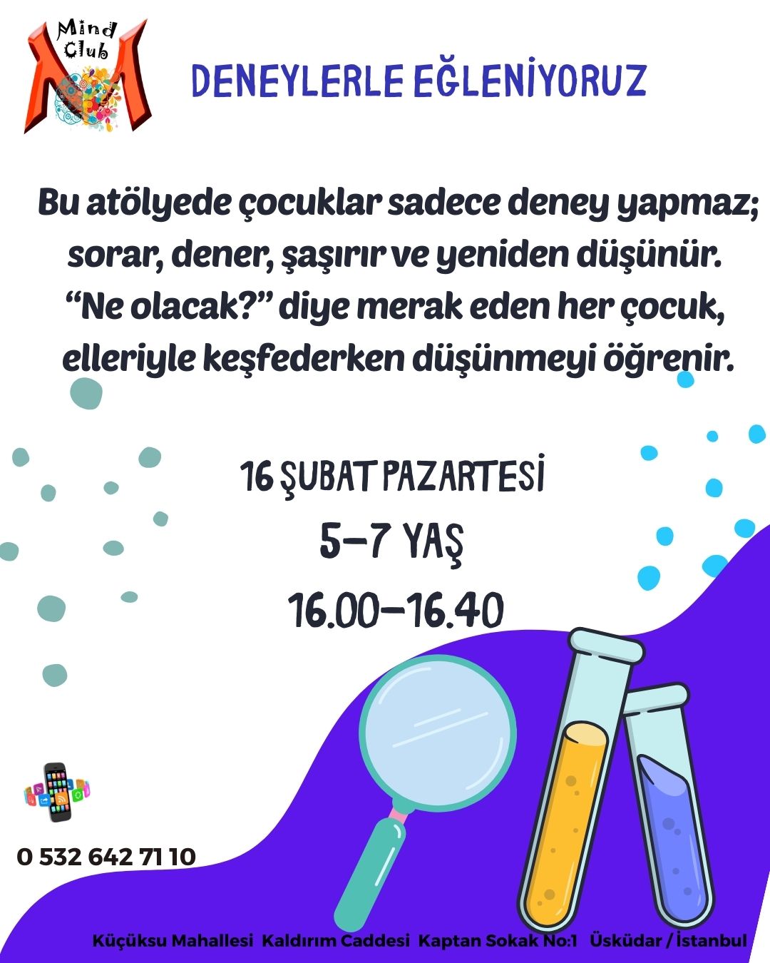 Deneylerle Eğleniyoruz Atölyesi