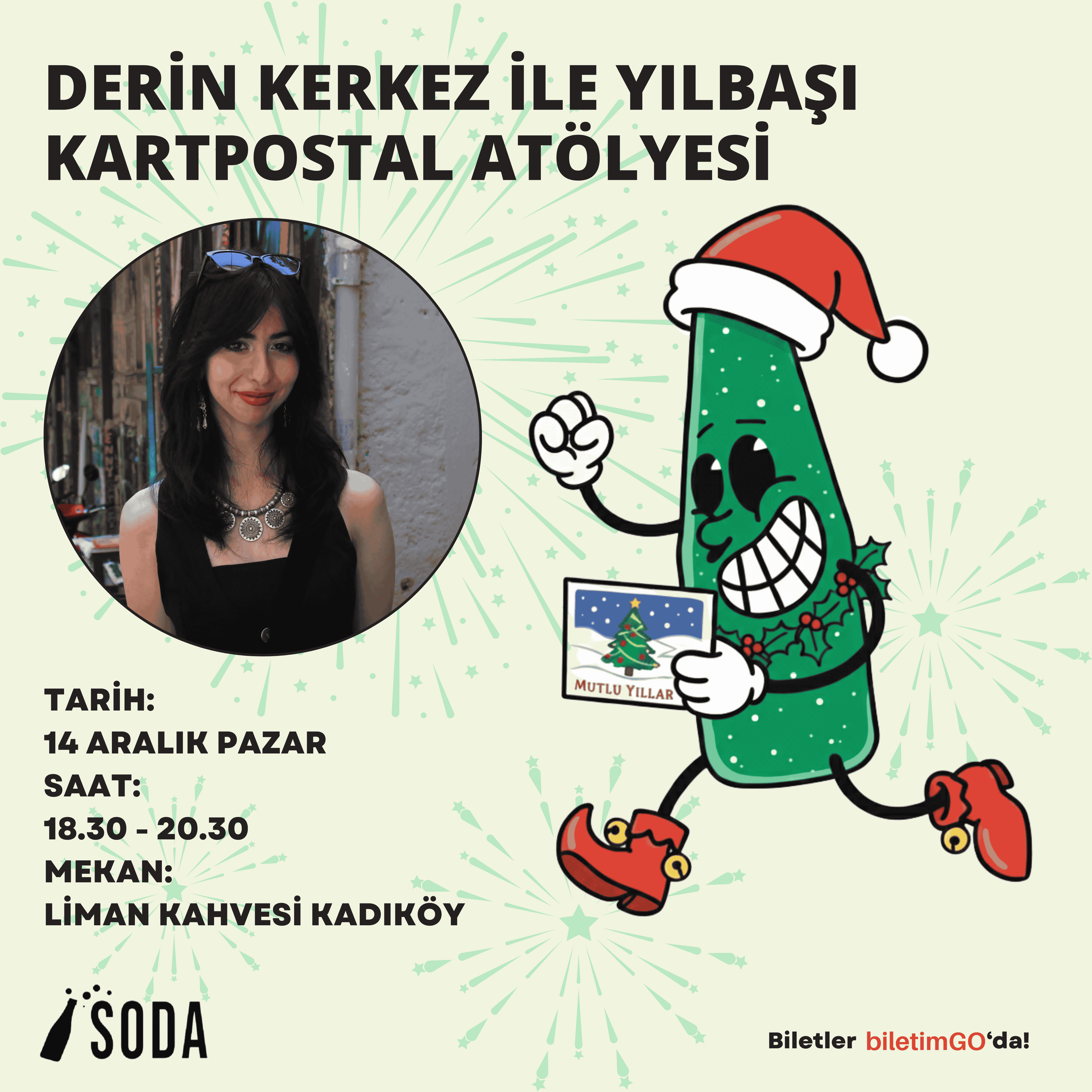 DERİN KERKEZ İLE YILBAŞI KARTPOSTAL ATÖLYESİ