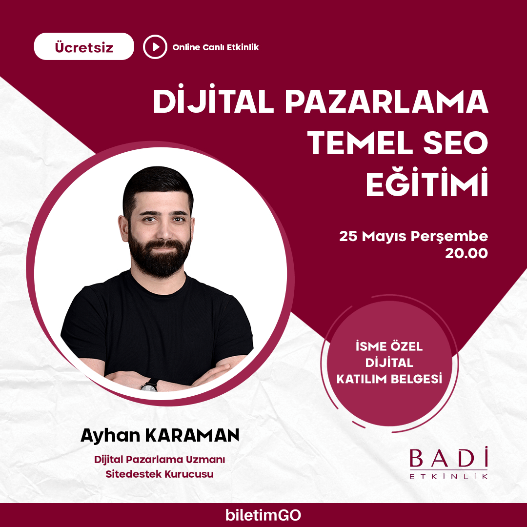 Dijital Pazarlama Temel SEO Eğitim Sertifikası