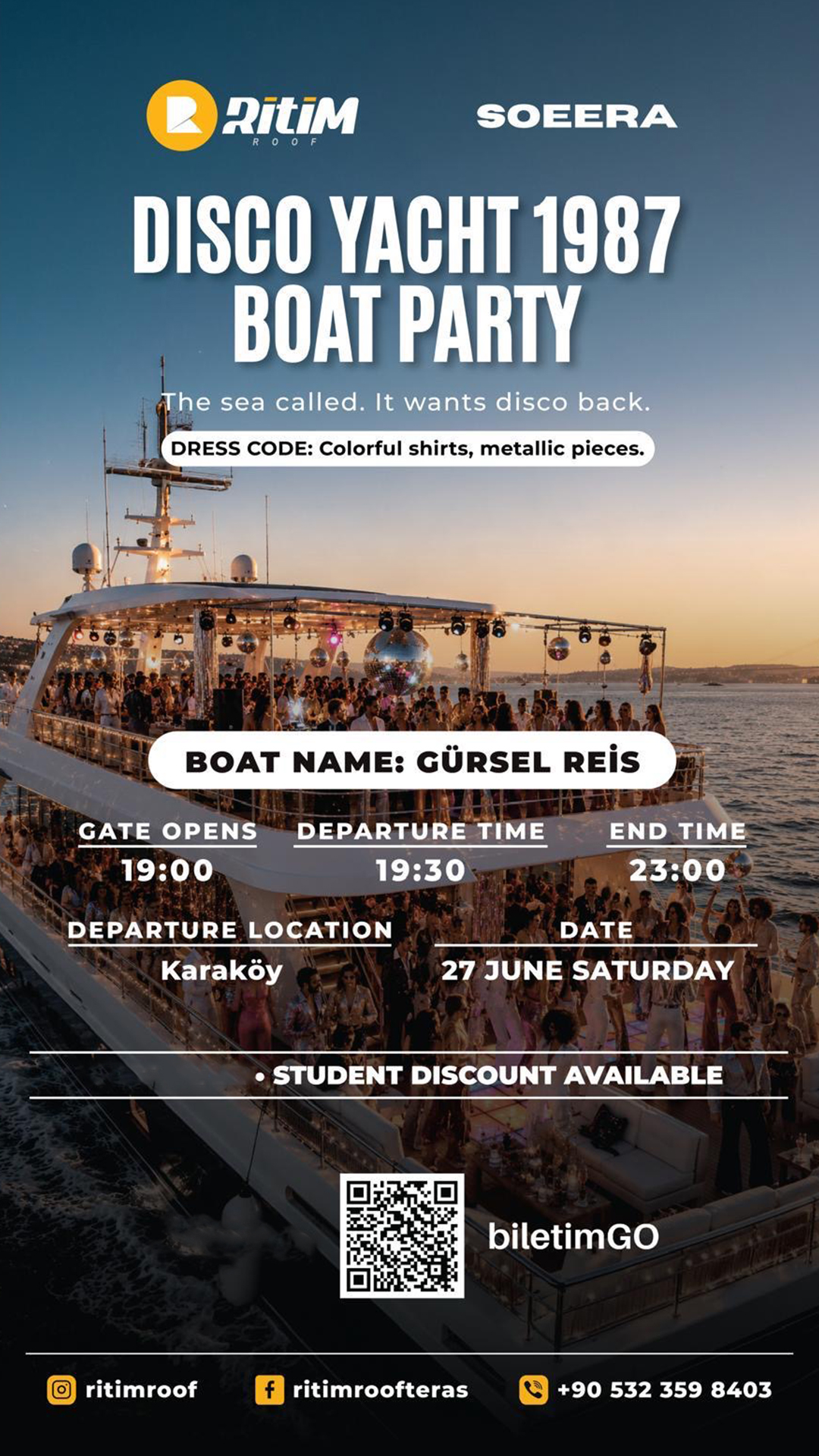 DISCO YACHT 1987 BOAT PARTY