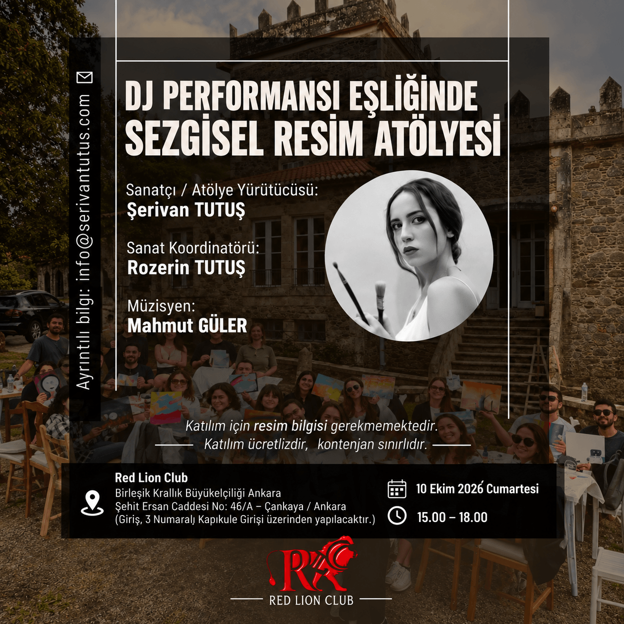 DJ Performansı Eşliğinde Sezgisel Resim Atölyesi