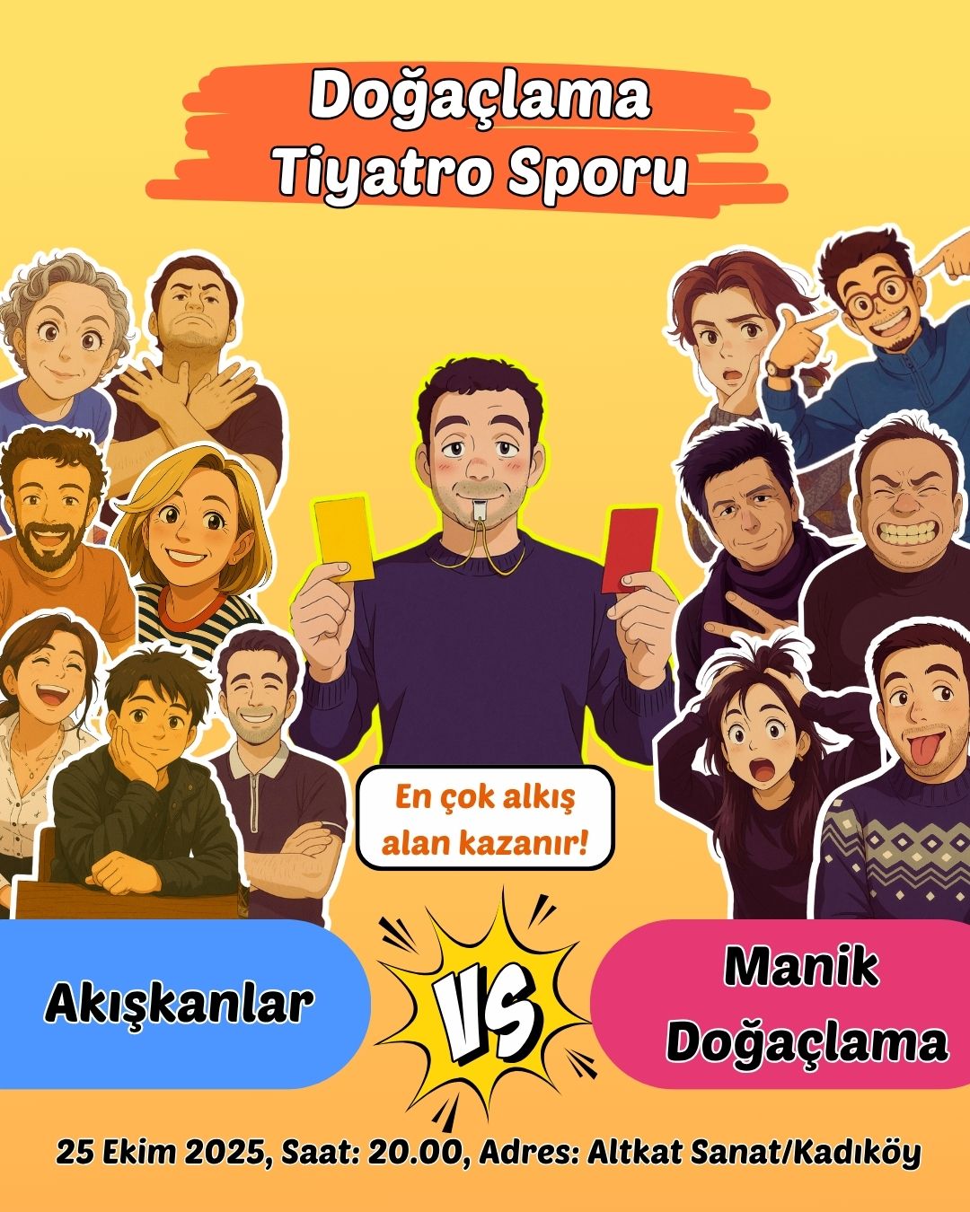 Doğaçlama Tiyatro Sporu | Manikler VS Akışkanlar