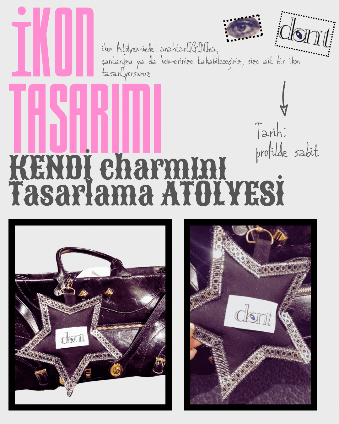 DONT İKON ATÖLYESİ Kendi Charmını Tasarla (Yetişkinler için)