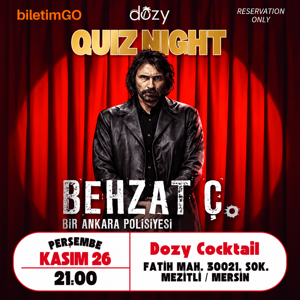 Dozy Cocktail Behzat Ç. Quiz Night