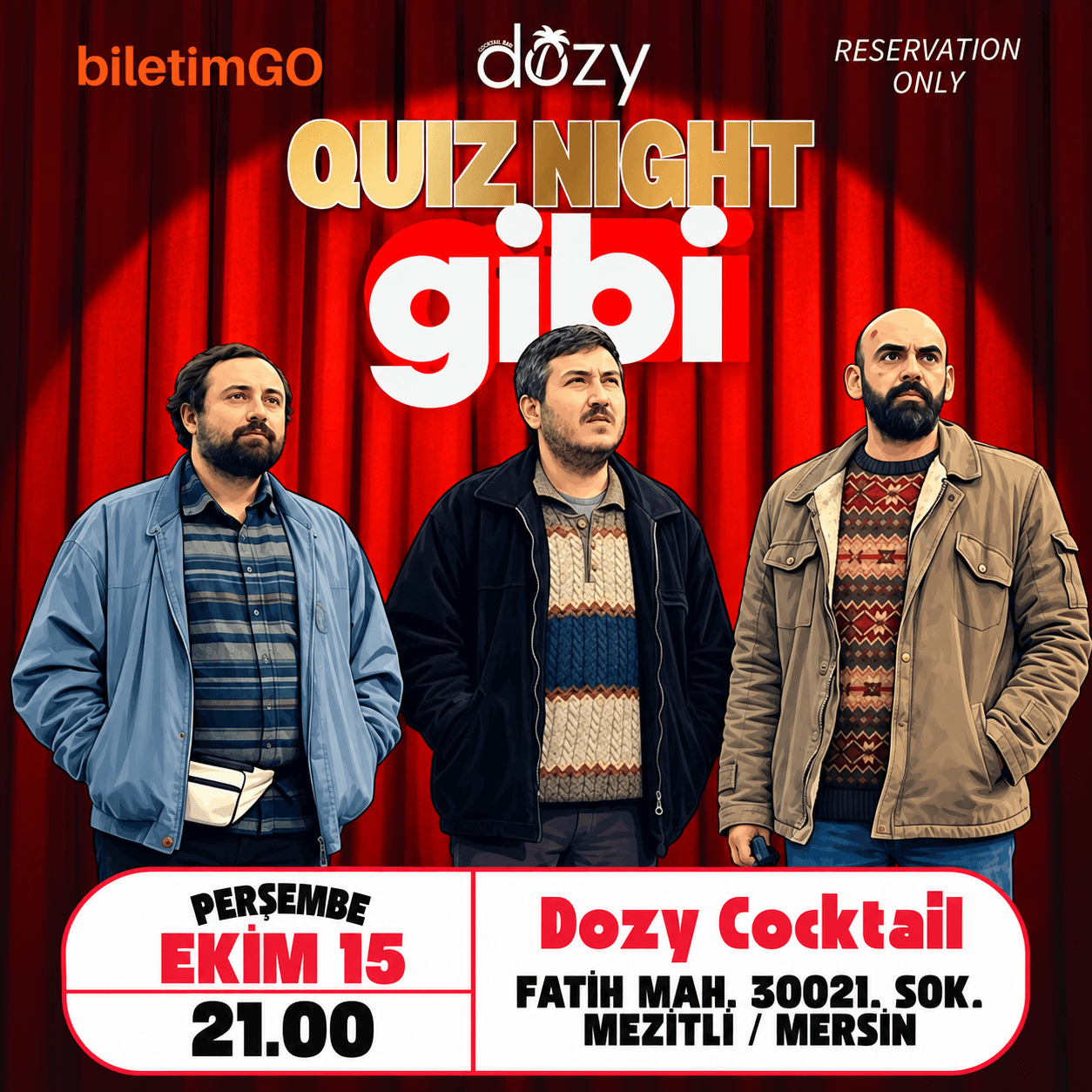 Dozy Cocktail Gibi Quiz Night
