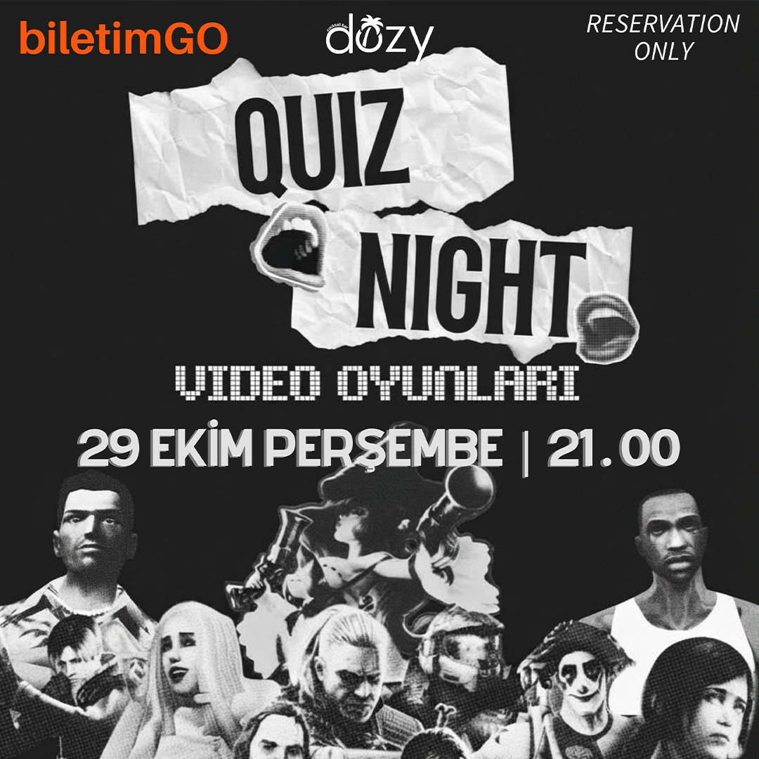 Dozy Cocktail Video Oyunları Quiz Night