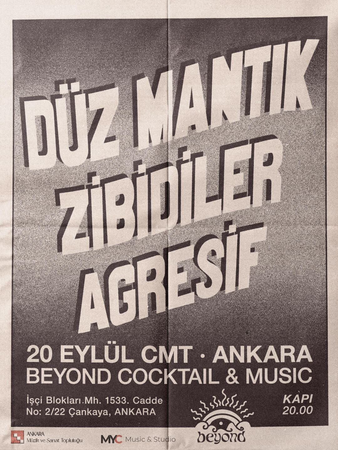 DÜZ MANTIK, ZİBİDİLER, AGRESİF PUNK GECESİ