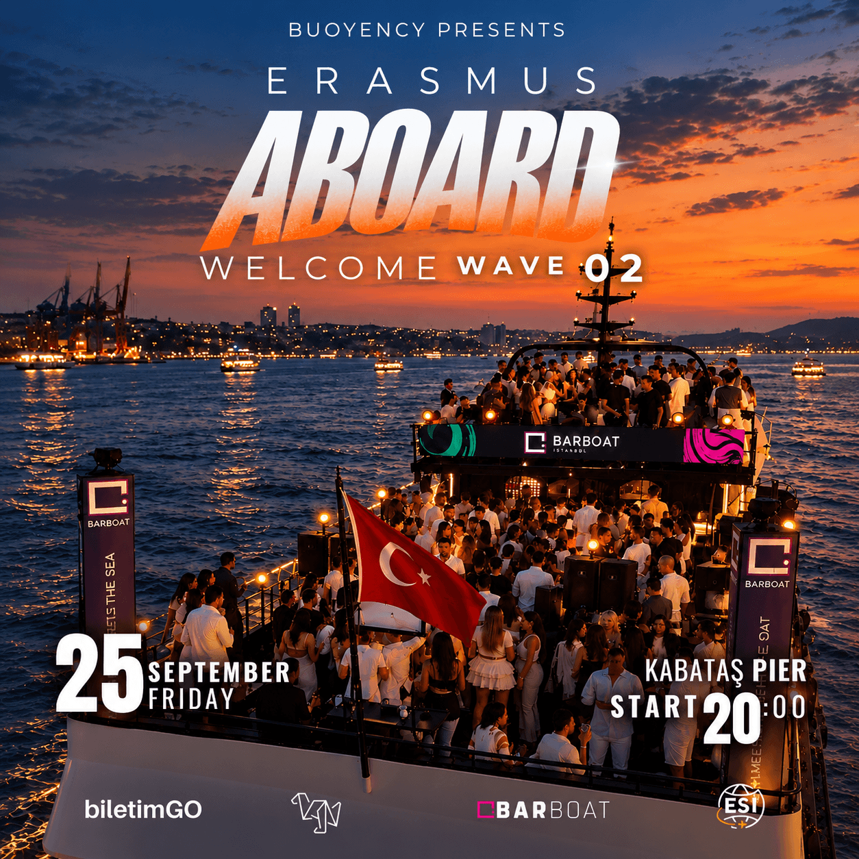 ERASMUS ABOARD — WELCOME WAVE 2
