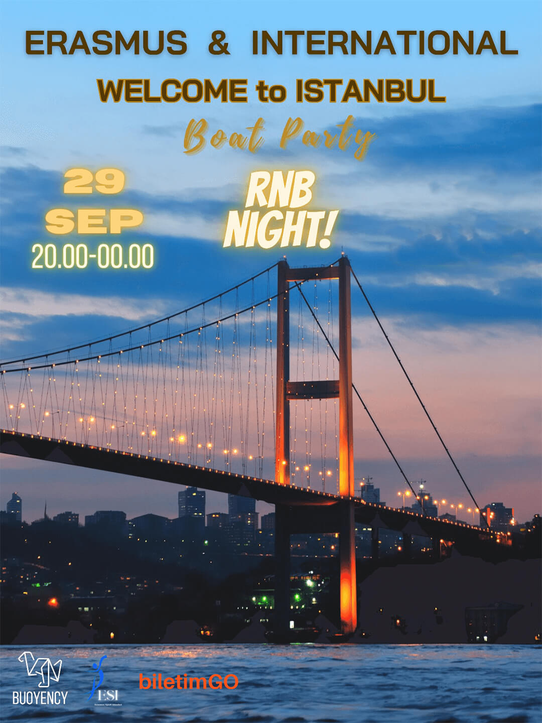 Erasmus & International Welcome to Istanbul Boat Party