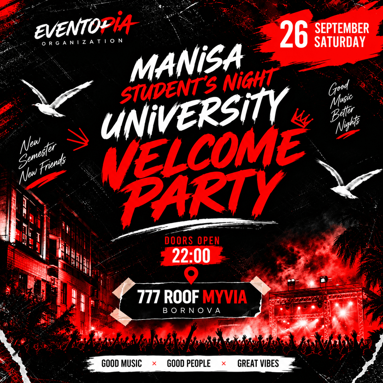 Eventopia Manisa Student’s Night Universtiy Welcome Party
