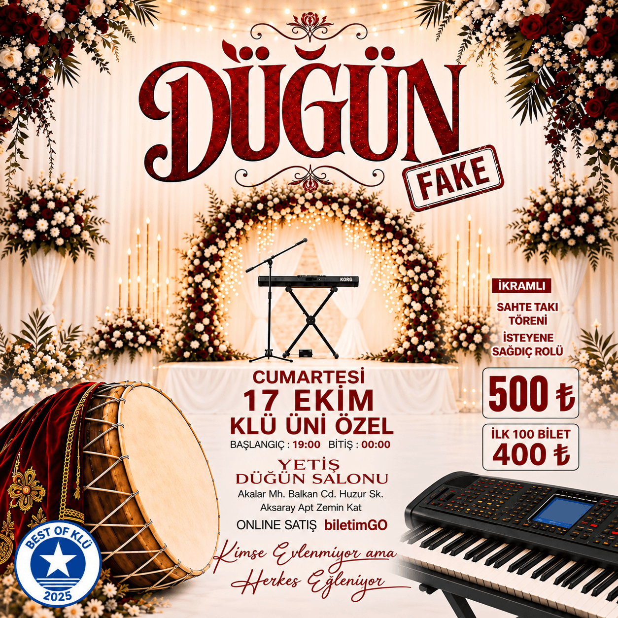 FAKE DÜĞÜN - KLÜ etkinlik afişi