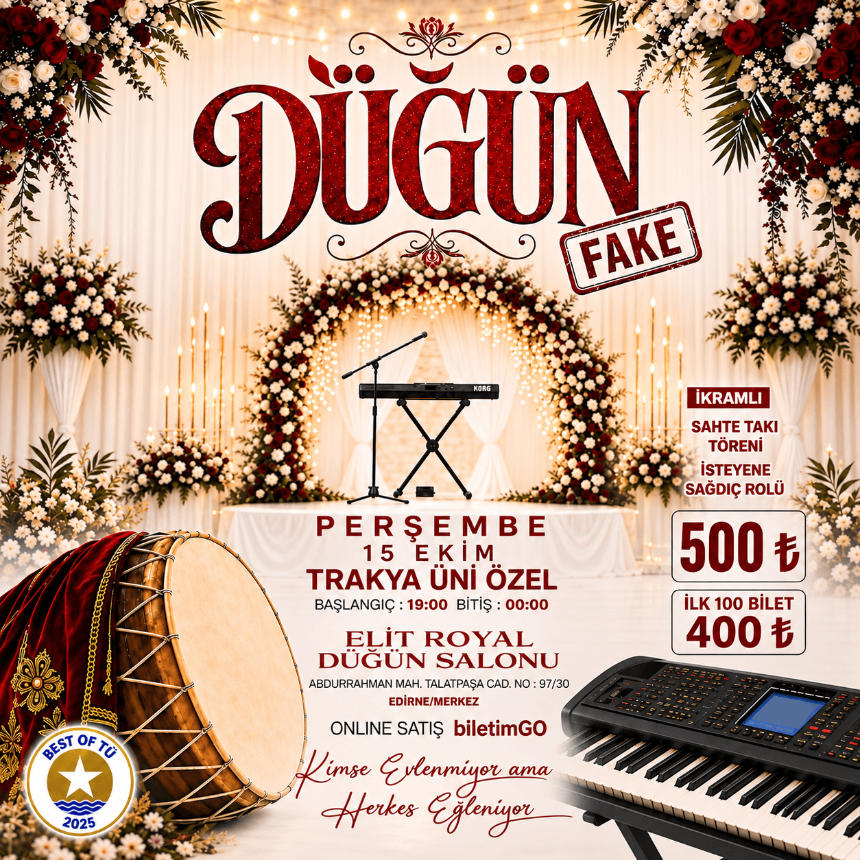 FAKE DÜĞÜN - TÜ etkinlik afişi