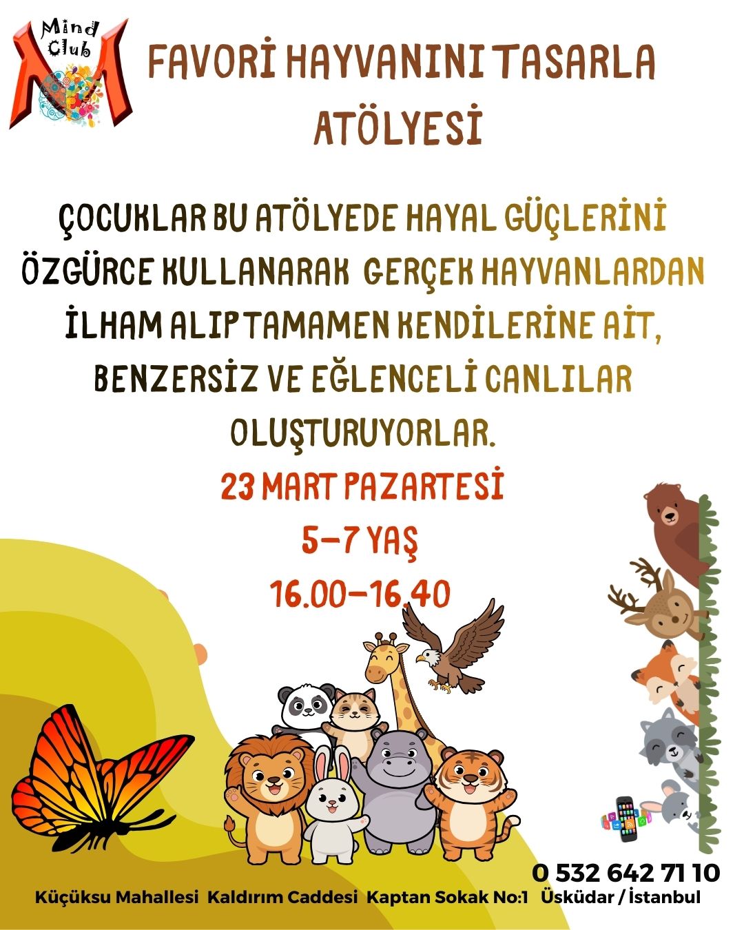 Favori Hayvanını Tasarla Atölyesi