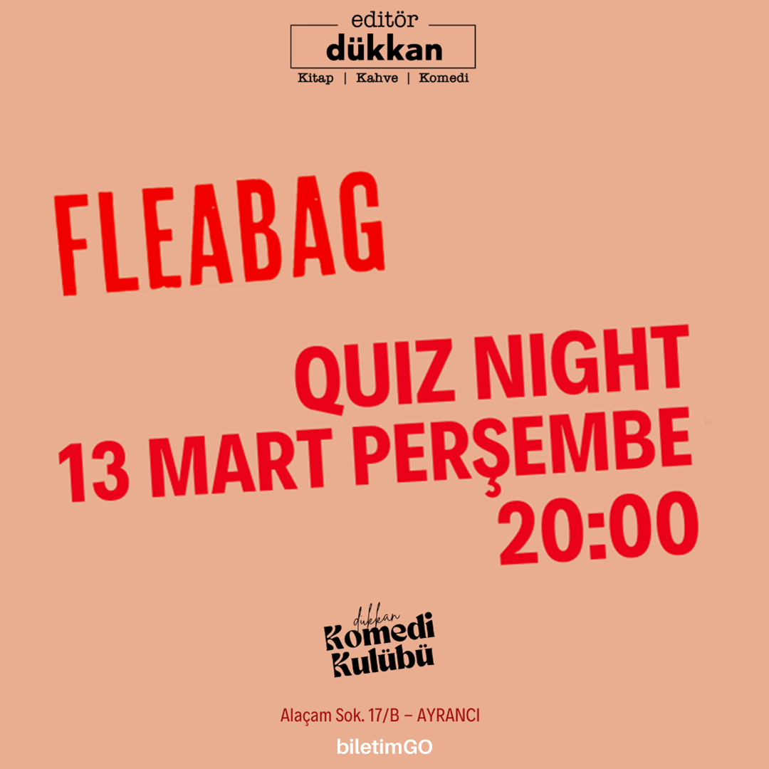 Editör Dükkan Quiz Night - 13 Mart