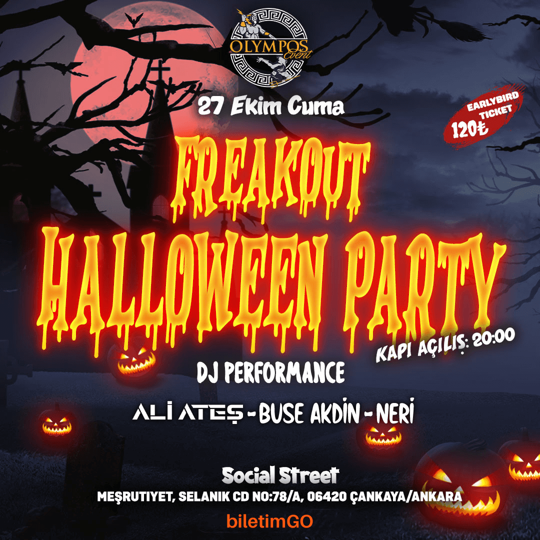 Freakout Halloween Party - Social Street