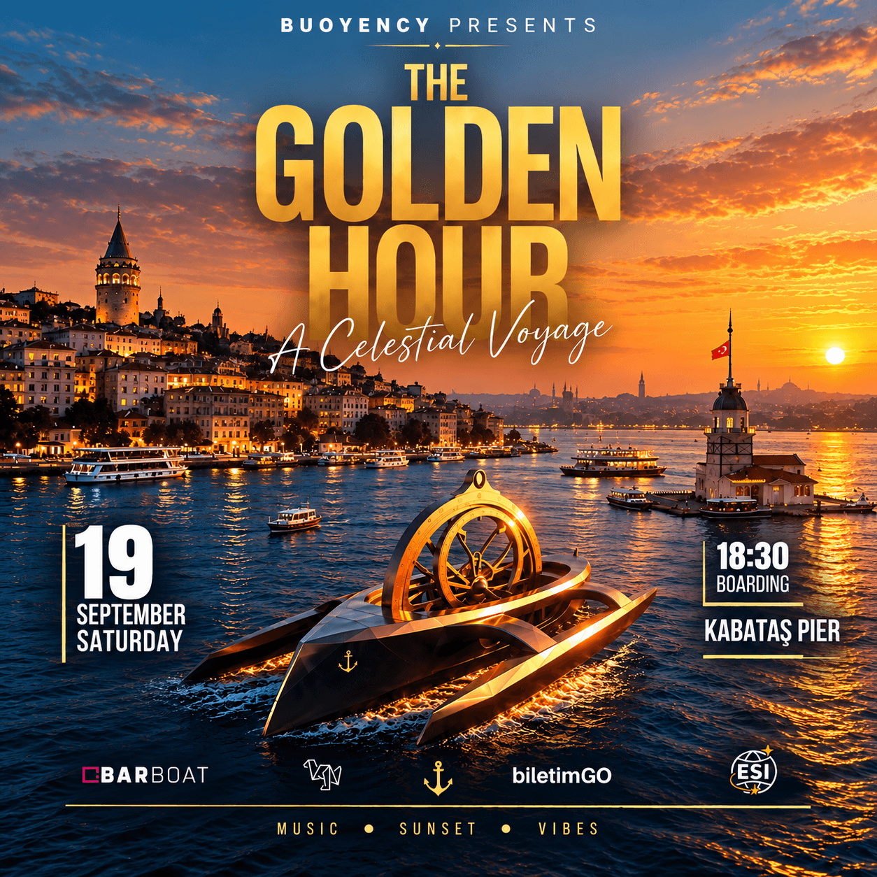 GOLDEN HOUR — BOSPHORUS BOAT PARTY