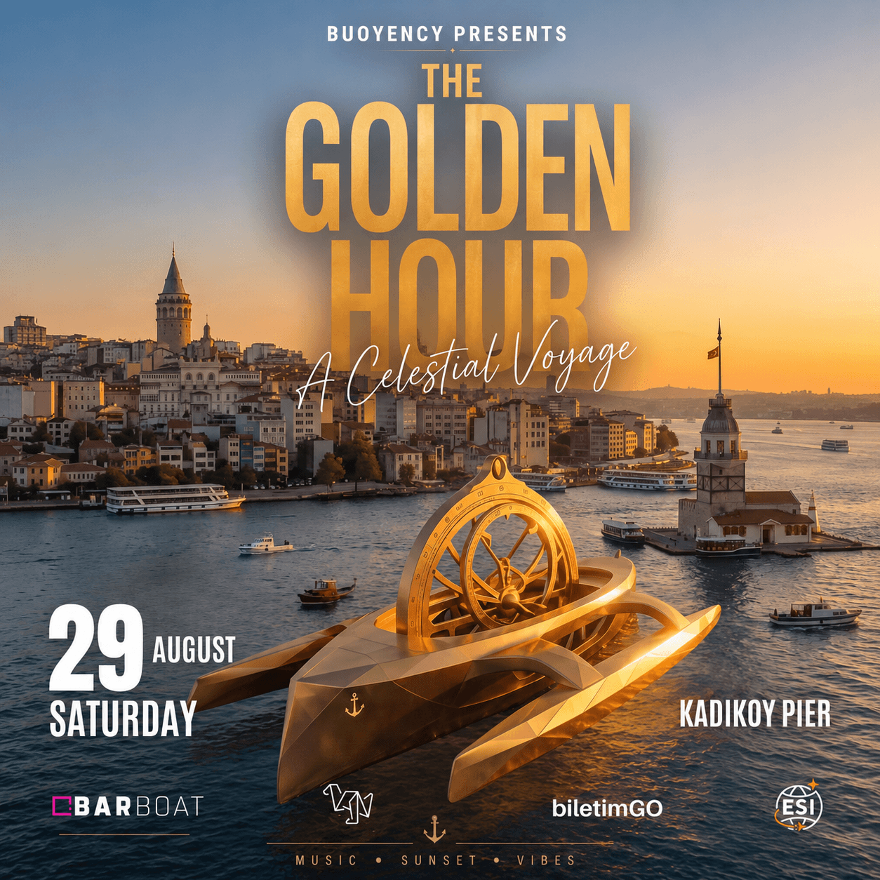 GOLDEN HOUR — BOSPHORUS BOAT PARTY