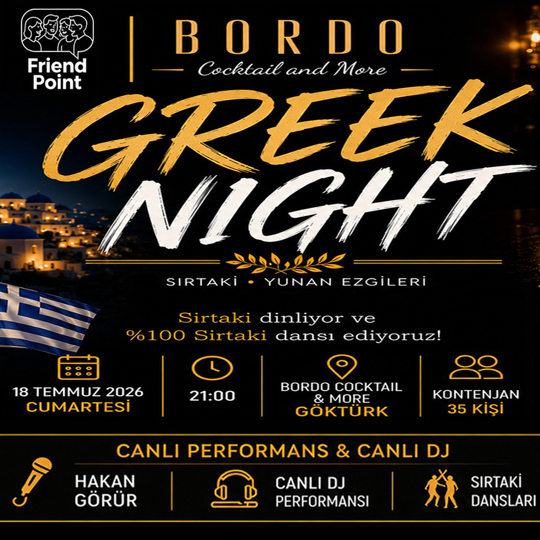 GREEK NIGHT @ BORDO COCKTAIL & MORE