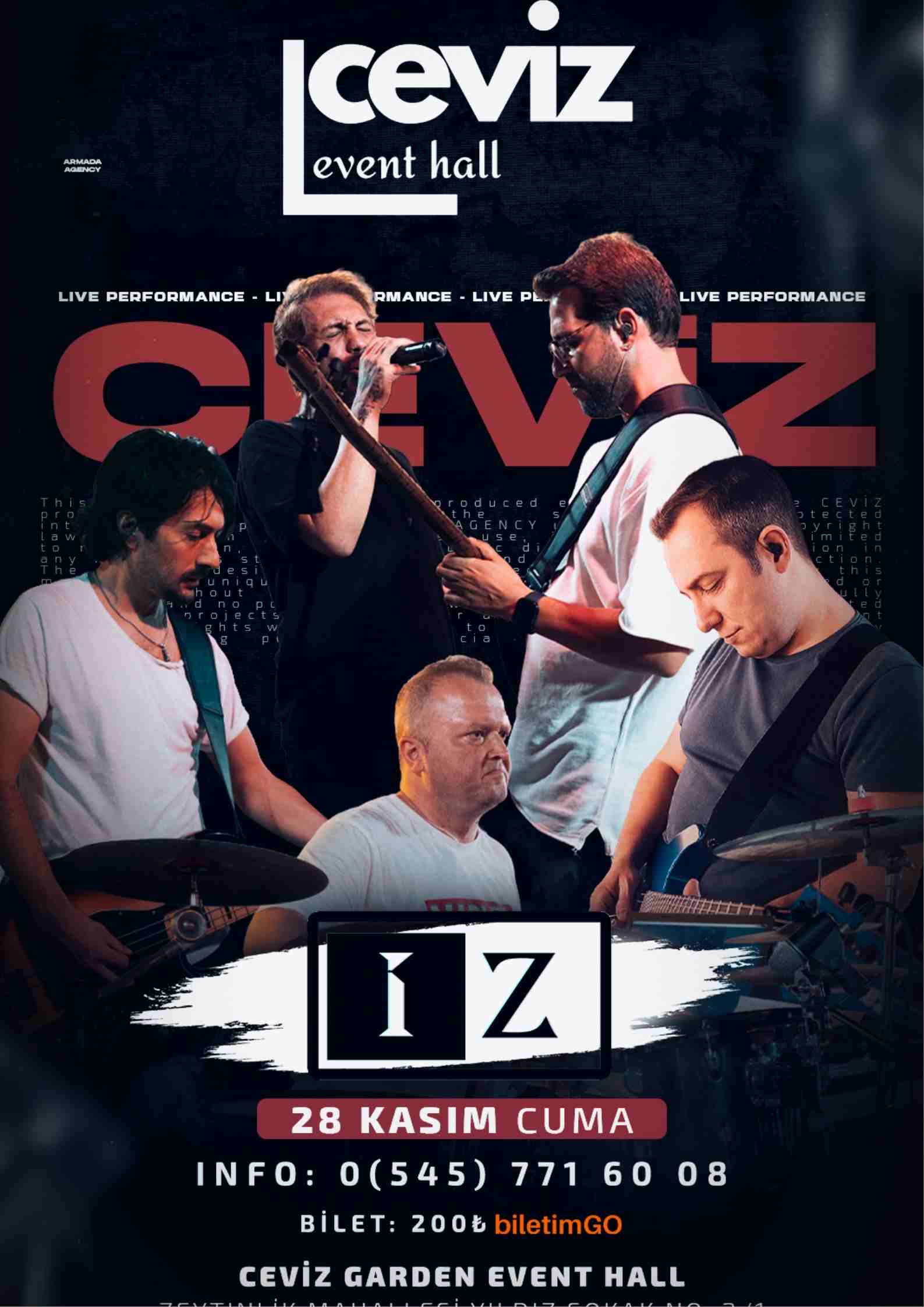 GRUP İZ / CEVİZ EVENT HALL SİNOP KONSERİ