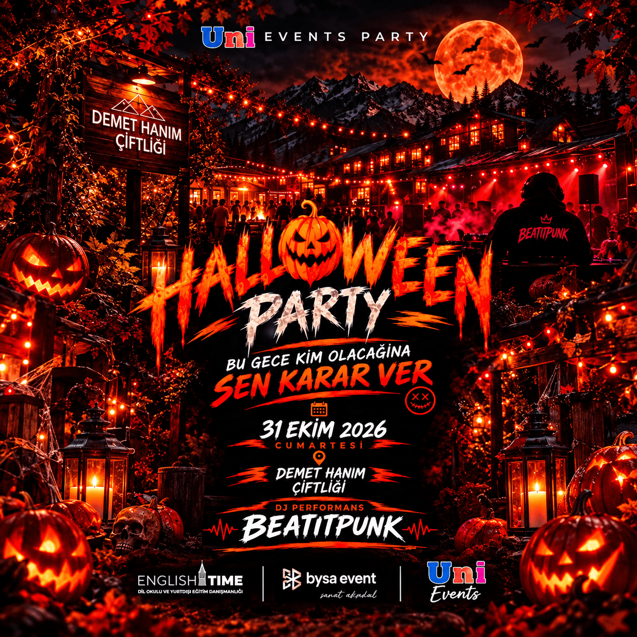 HALLOWEEN PARTİ BEATITPUNK - ERZURUM