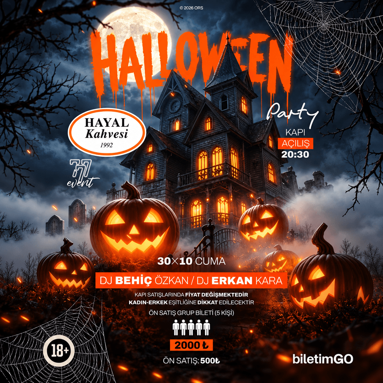 Halloween Party etkinlik afişi