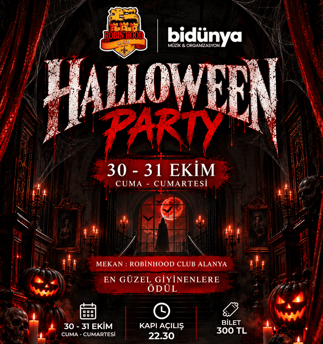 Halloween Party - Robin Hood Club Alanya