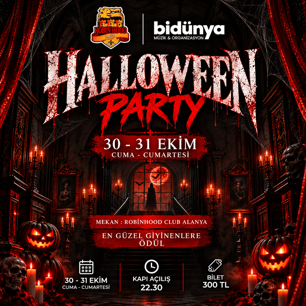 Halloween Party - Robin Hood Club Alanya