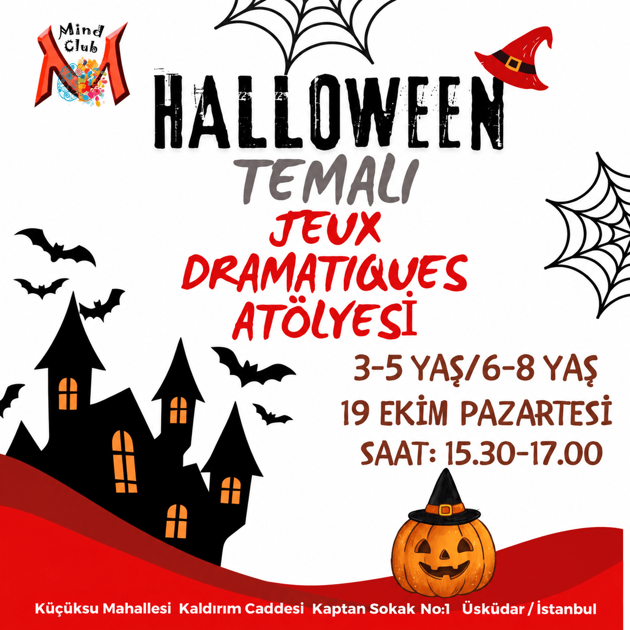 Halloween Temalı Jeux Dramatiques Atölyesi