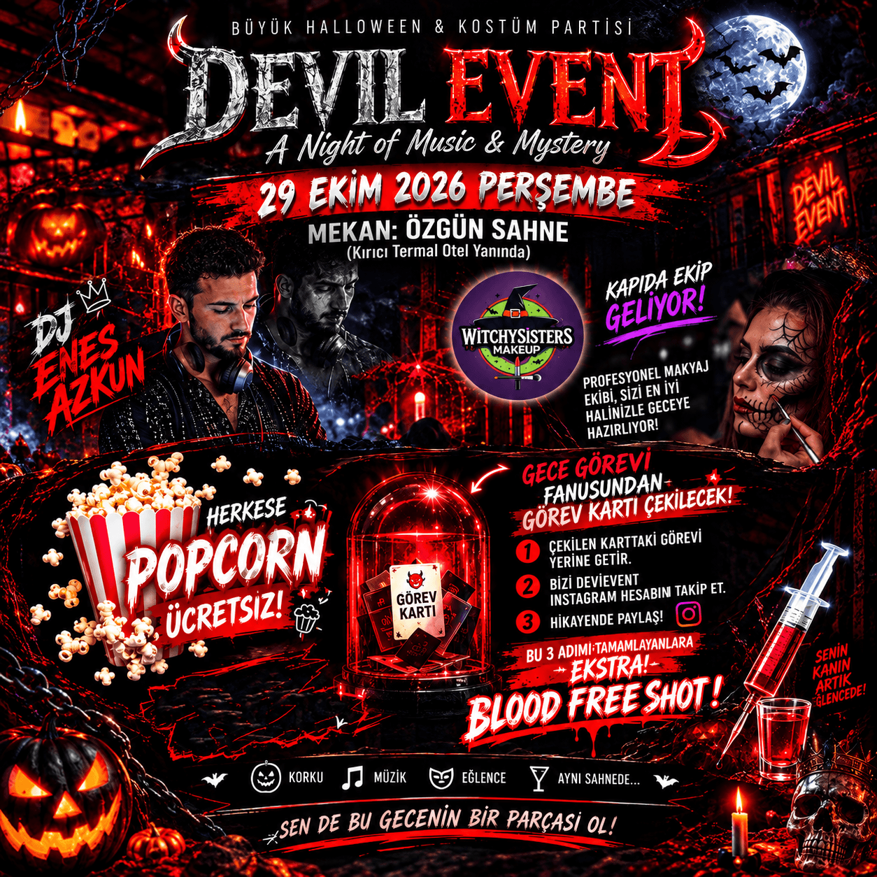 DevilEvent Party Team HALLOWEN KOSTÜM PARTİSİ