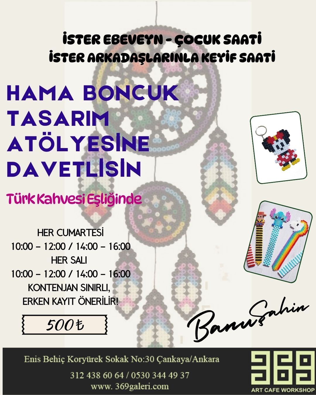 Hama Boncuk Tasarım Atölyesi