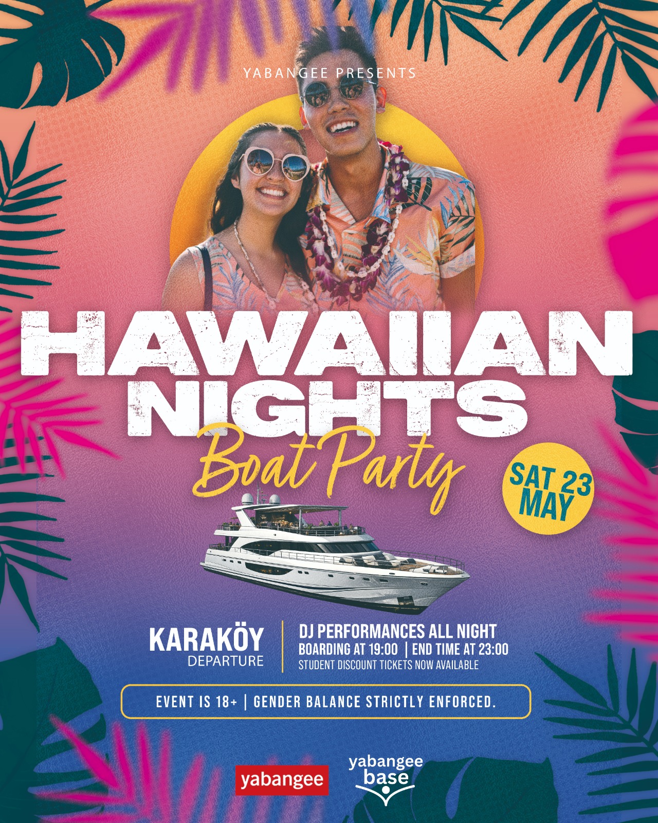 Hawaiian Nights Boat Party