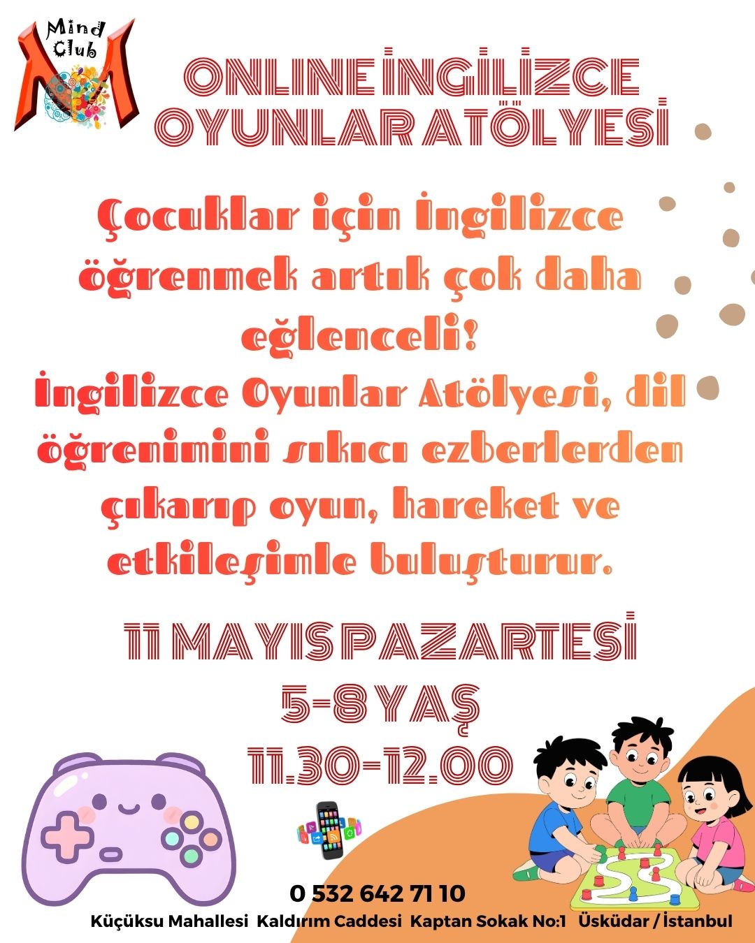 İngilizce Oyunlar Atölyesi
