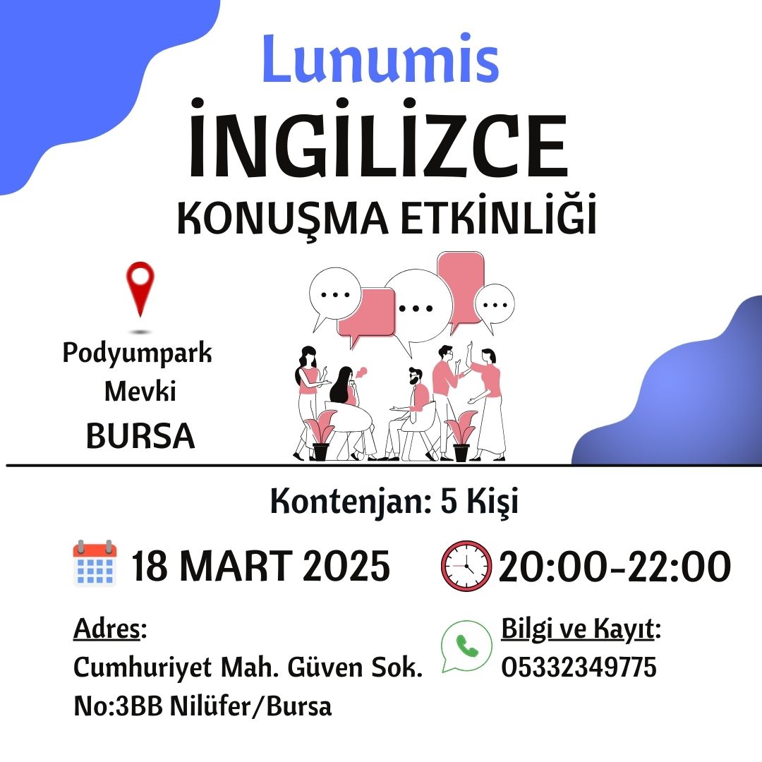İngilizce Konuşma Etkinliği