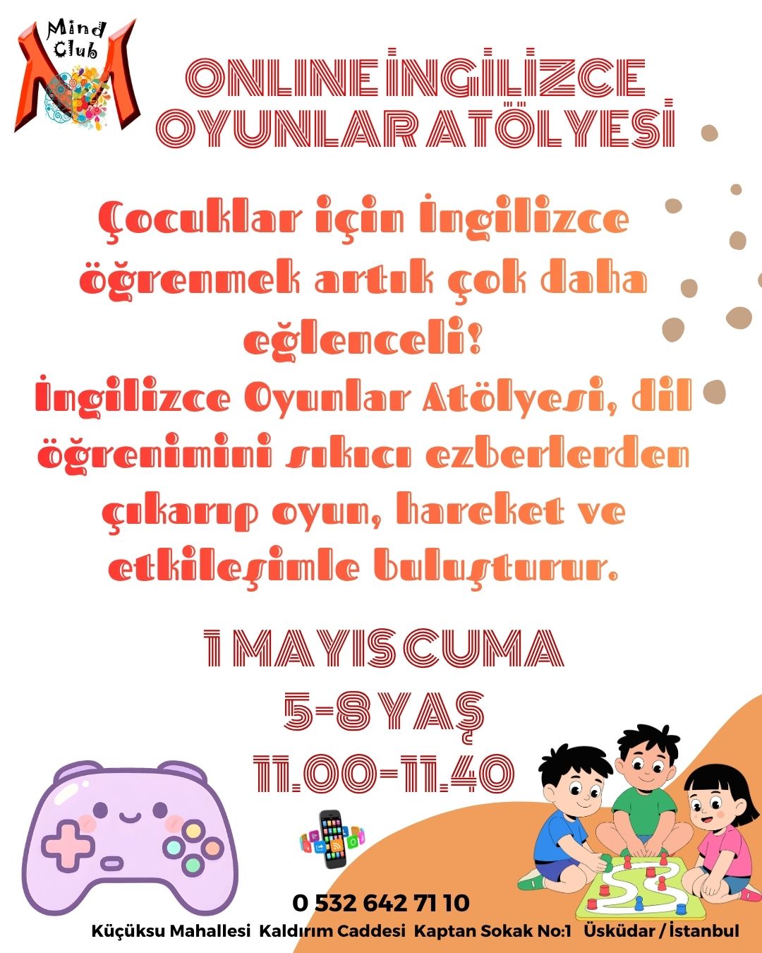 İngilizce Oyunlar Atölyesi