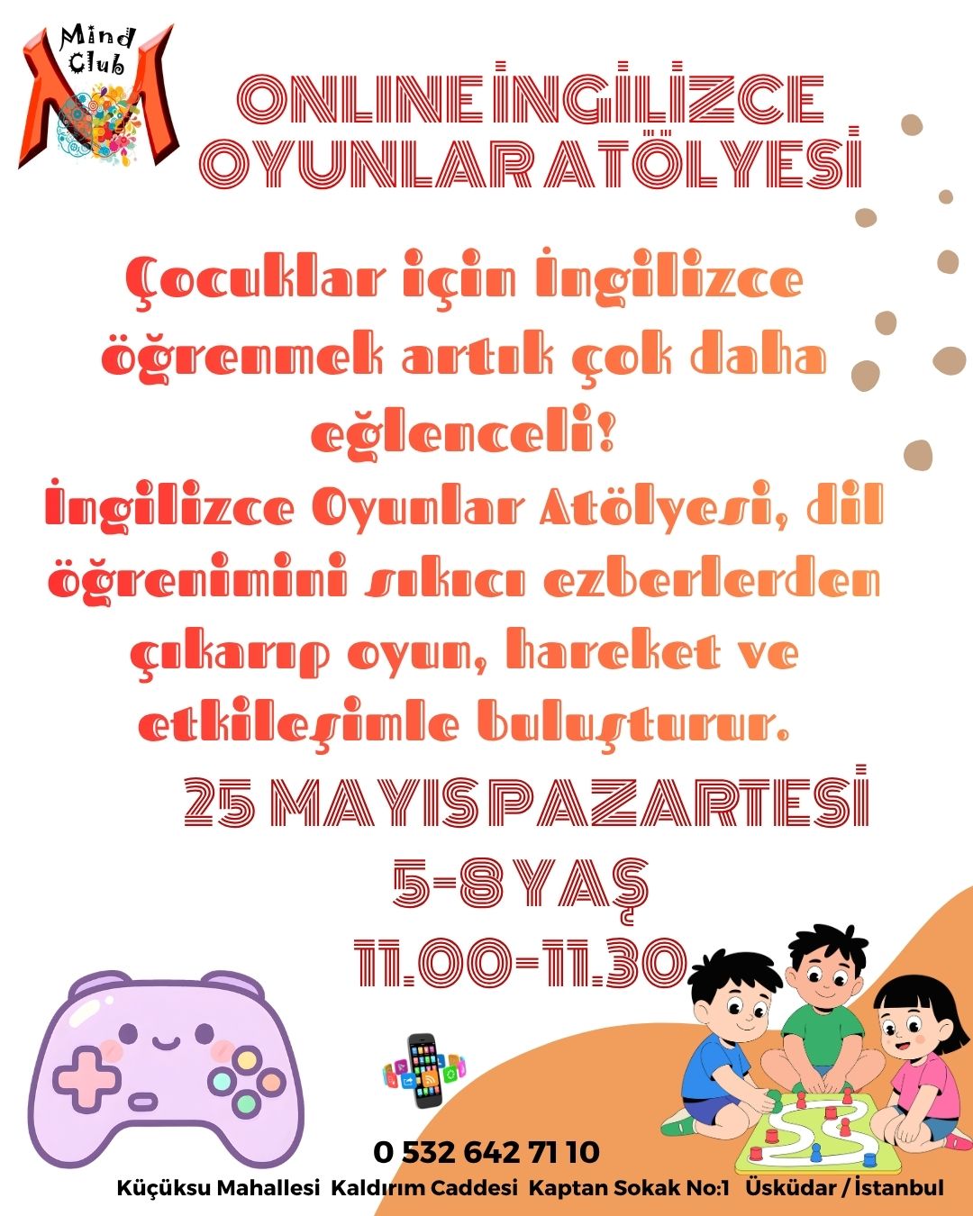 İngilizce Oyunlar Atölyesi