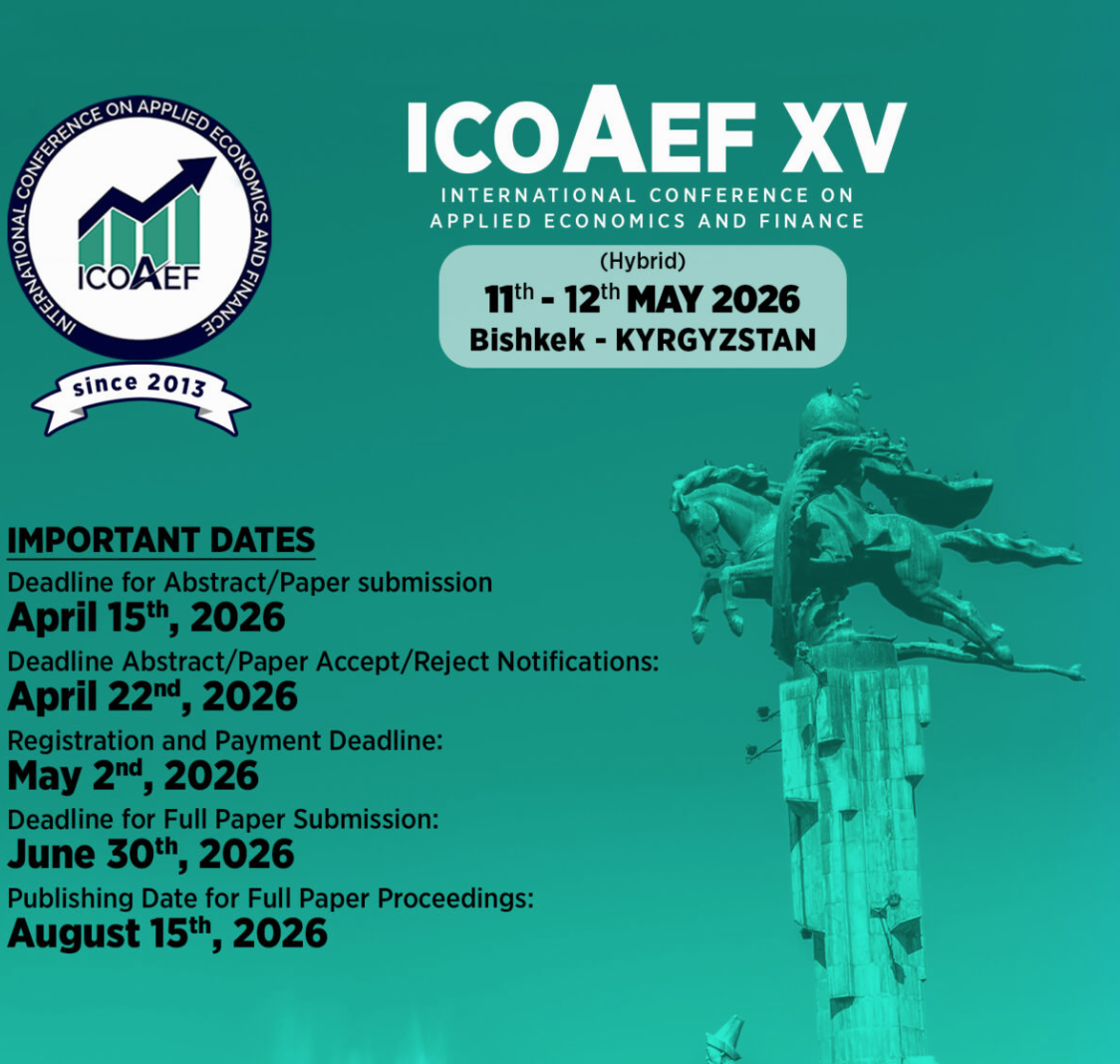 International Conference on Applied Economics and Finance (ICOAEF XV)