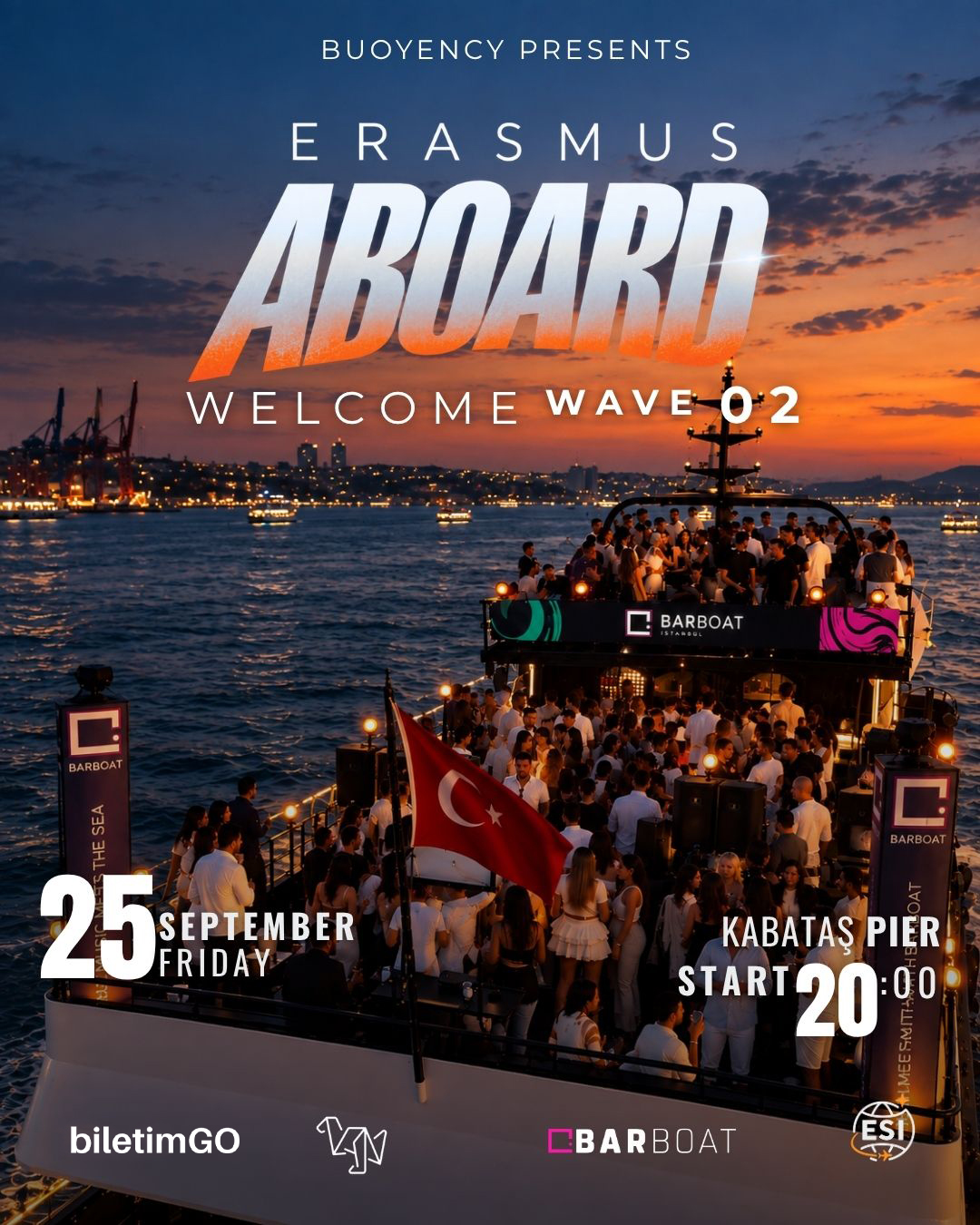 ERASMUS ABOARD — WELCOME WAVE 2