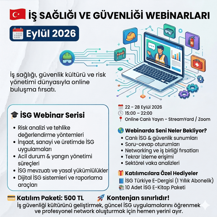 İş Sağlığı ve Güvenliği Webinarları 2026