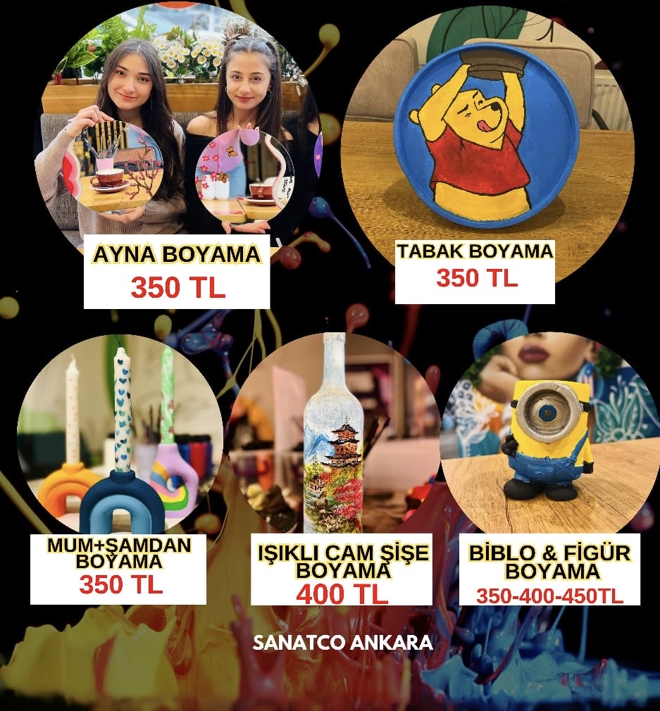 Işıklı Cam Şişe Boyama Pazar