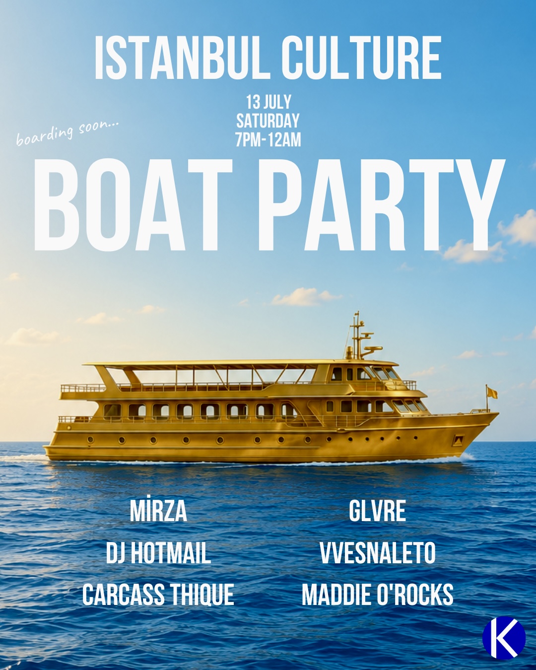 İstanbul Culture Boat Party Series