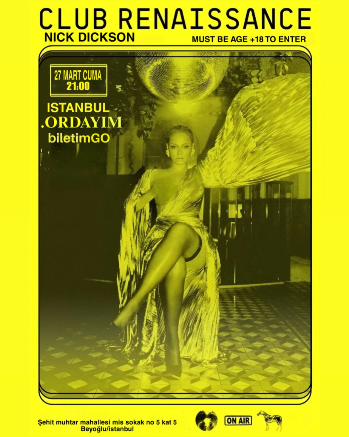 ISTANBUL THE BEYONCE CLUB RENAISSANCE PARTY