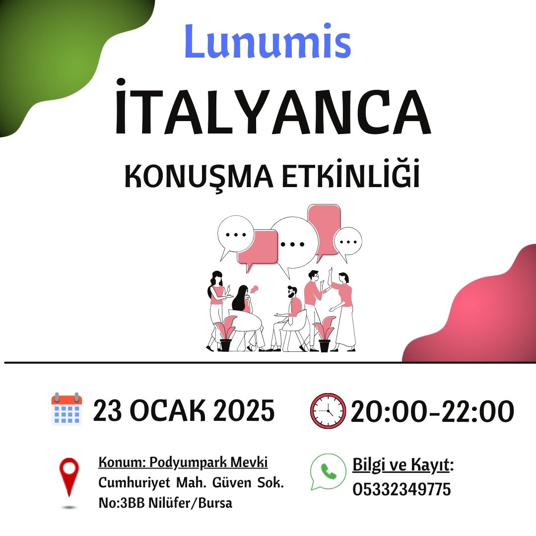 İtalyanca Konuşma Etkinliği