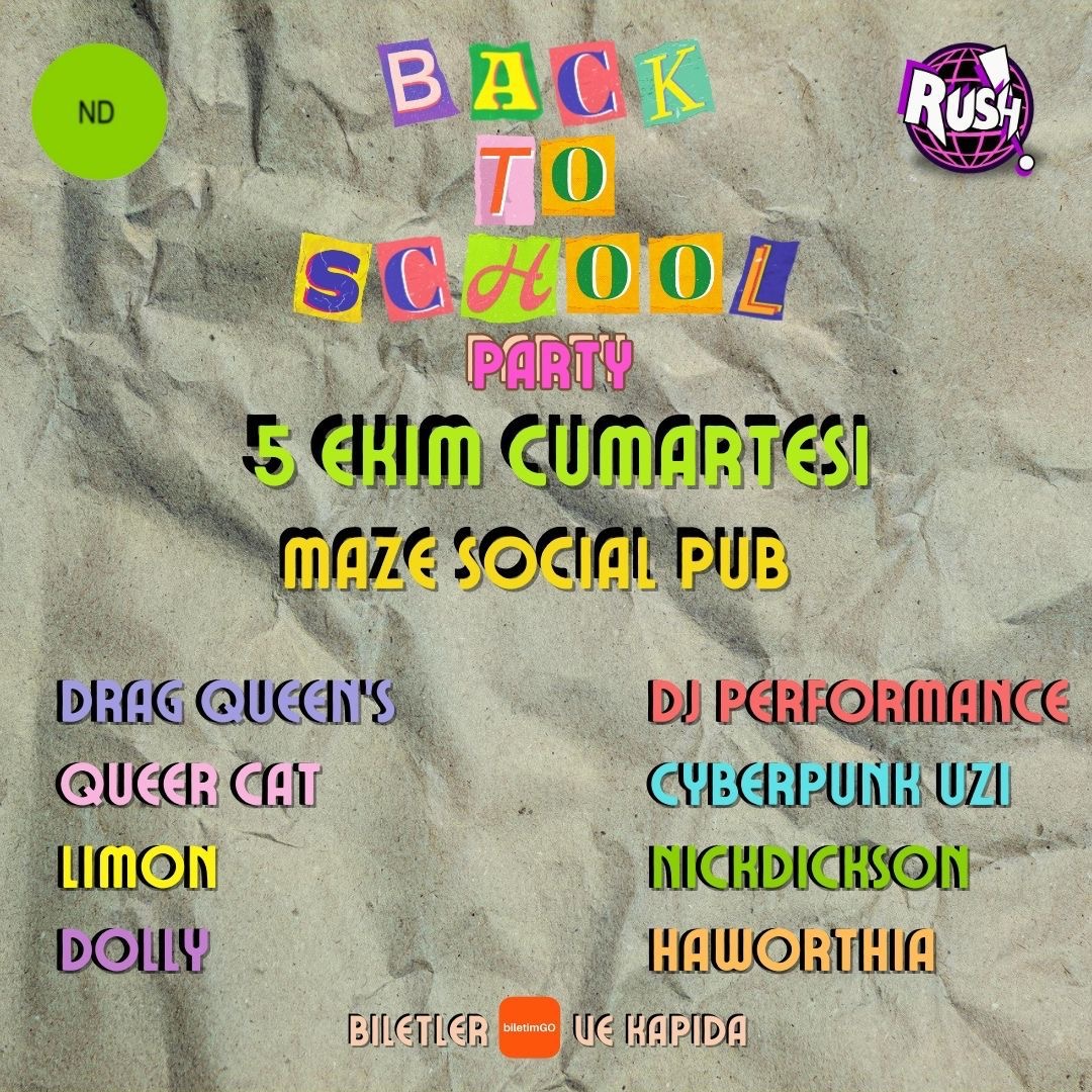 BACK TO SCHOOL PARTY IZMIR