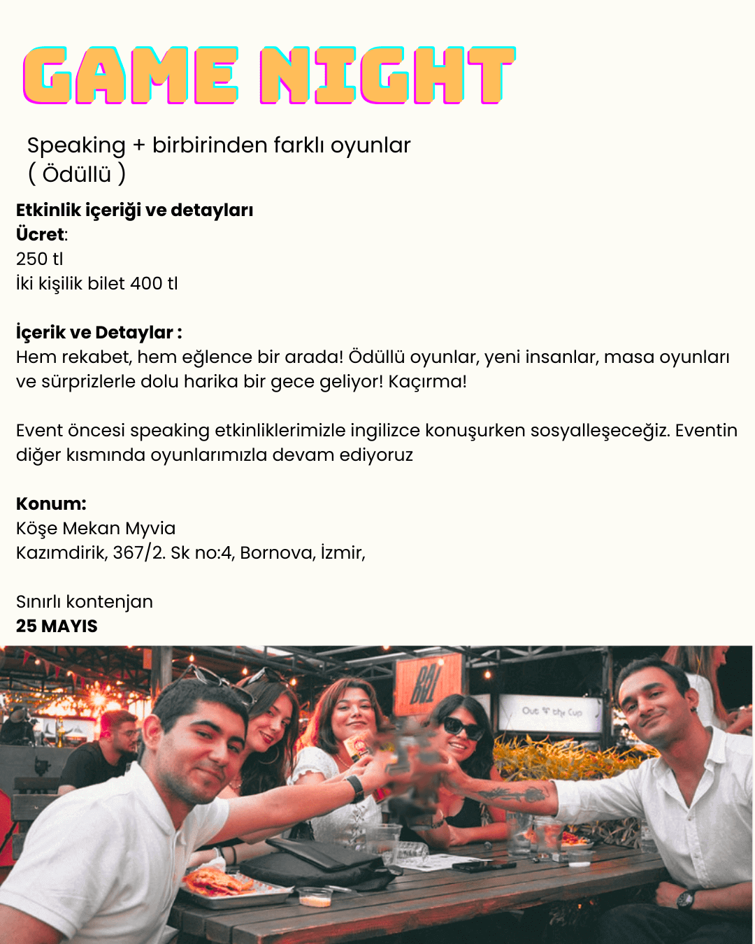 İzmirtalk Speaking & Game Night