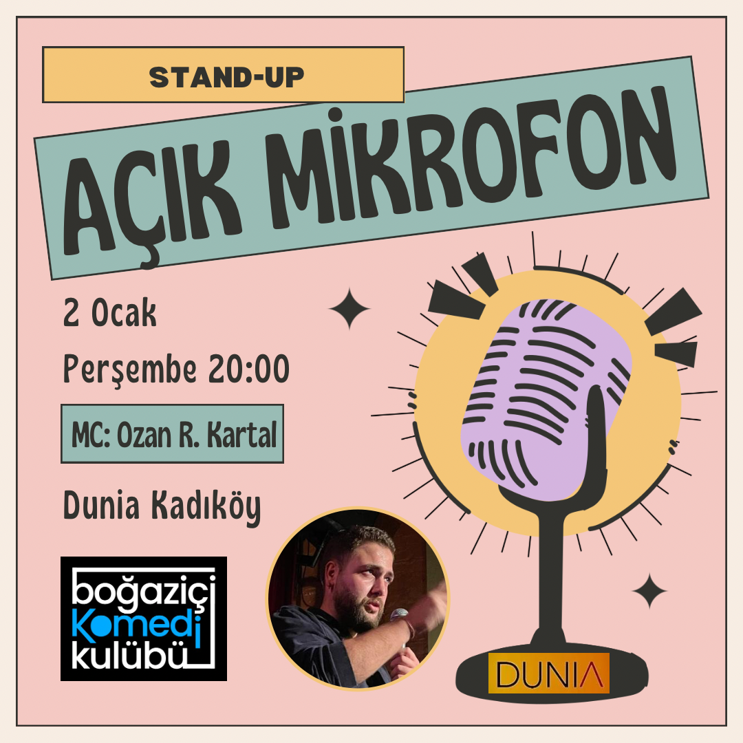 Kadıköy Açık Mikrofon Stand-up - Boğaziçi Komedi Kulübü