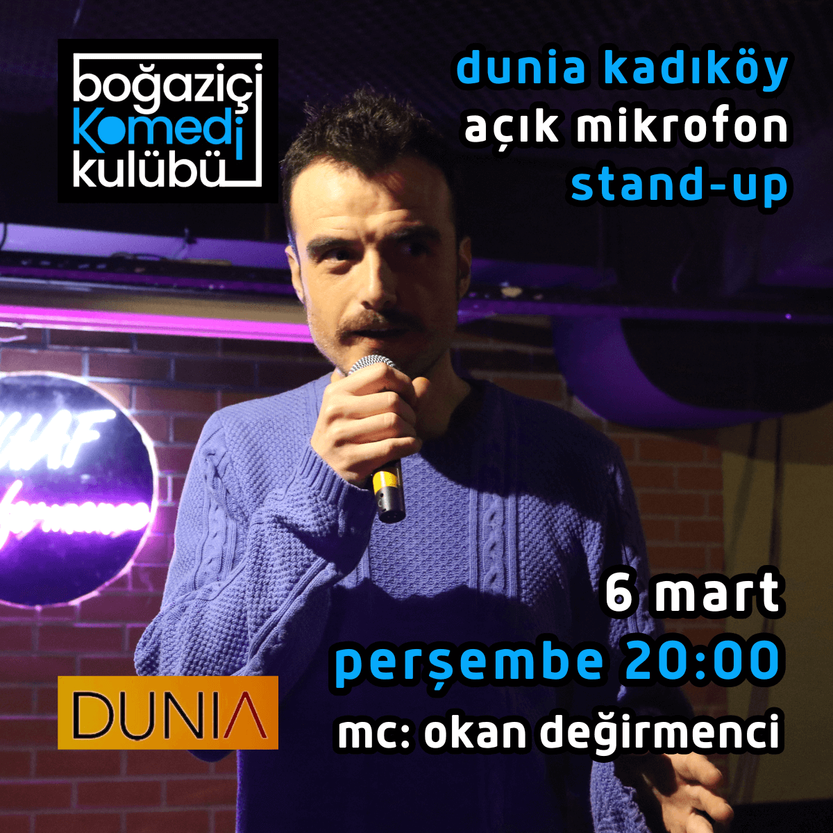 Kadıköy Açık Mikrofon Stand-up - Boğaziçi Komedi Kulübü