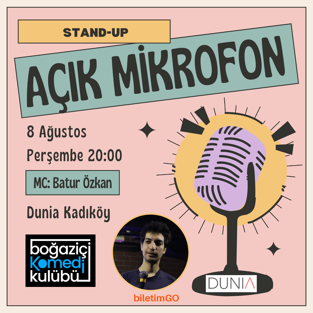 Kadıköy Açık Mikrofon Stand-up Gecesi - Boğaziçi Komedi Kulübü